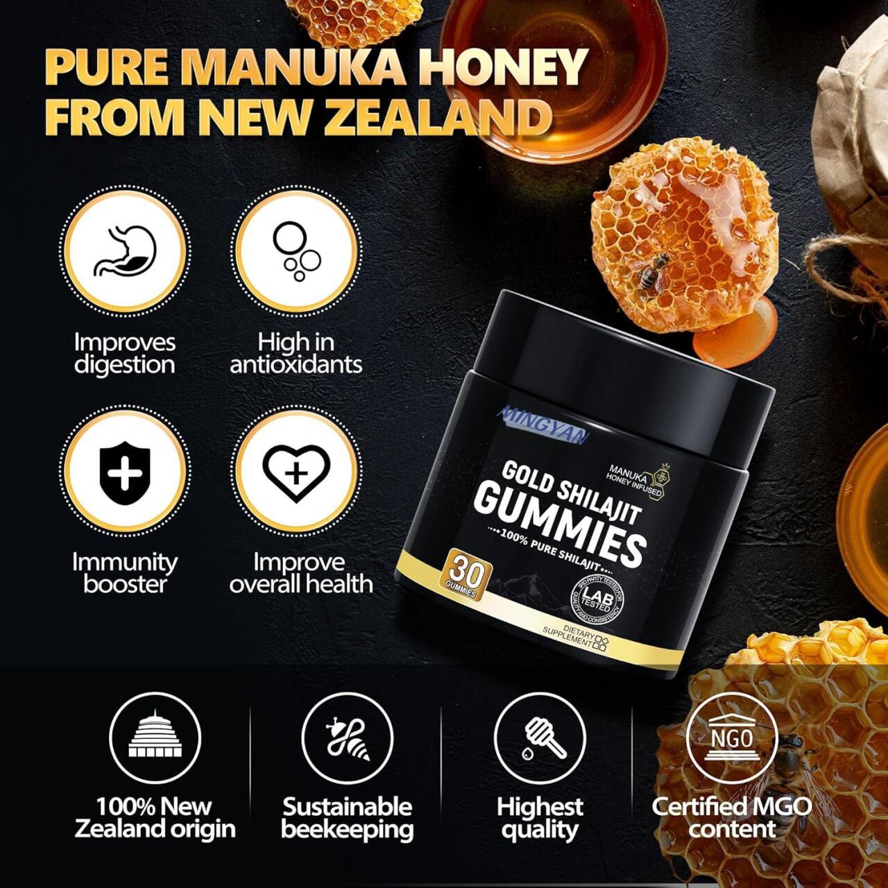 ShilajitGummy® - Energía y bienestar natural.