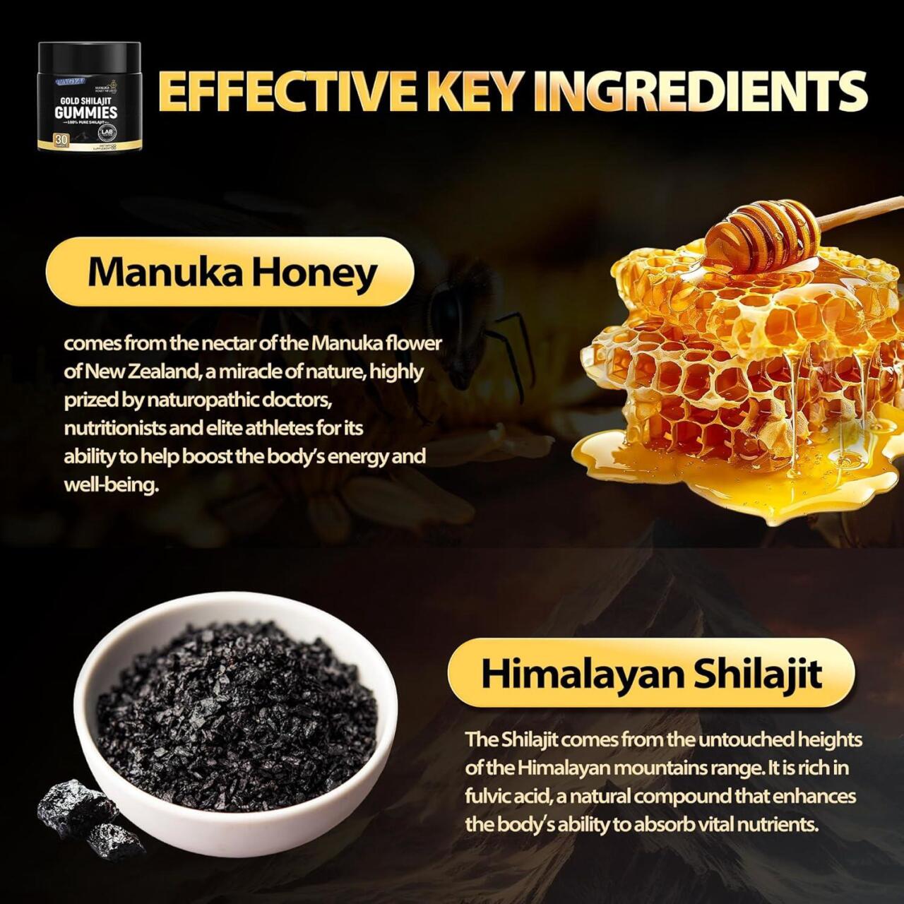 ShilajitGummy® - Energía y bienestar natural.