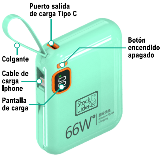 FlashCharge Pro – 100W Bidireccional